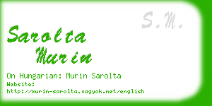 sarolta murin business card